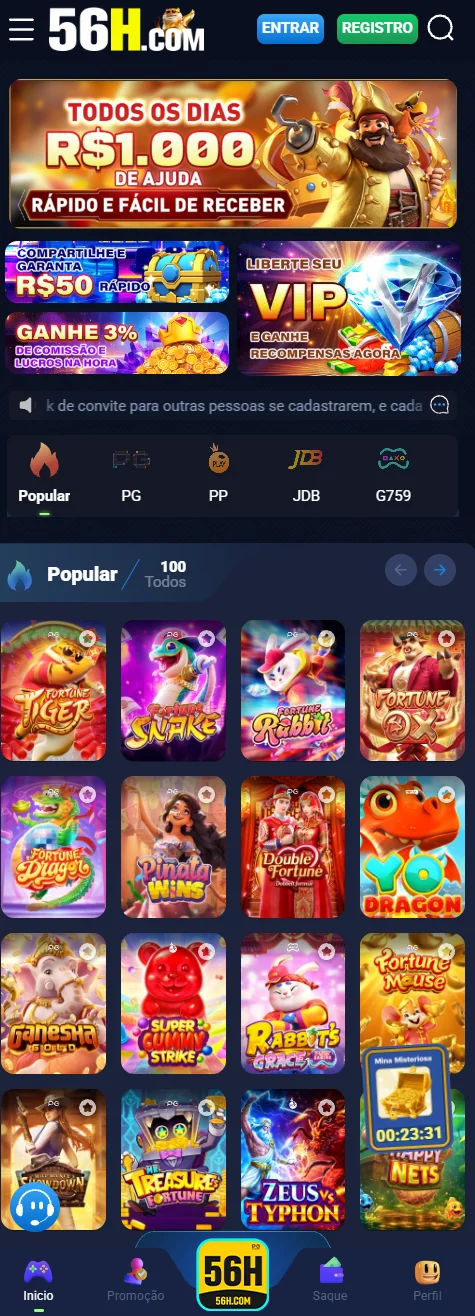 Ilustração de Descubra a experiência de cassino online com 56h